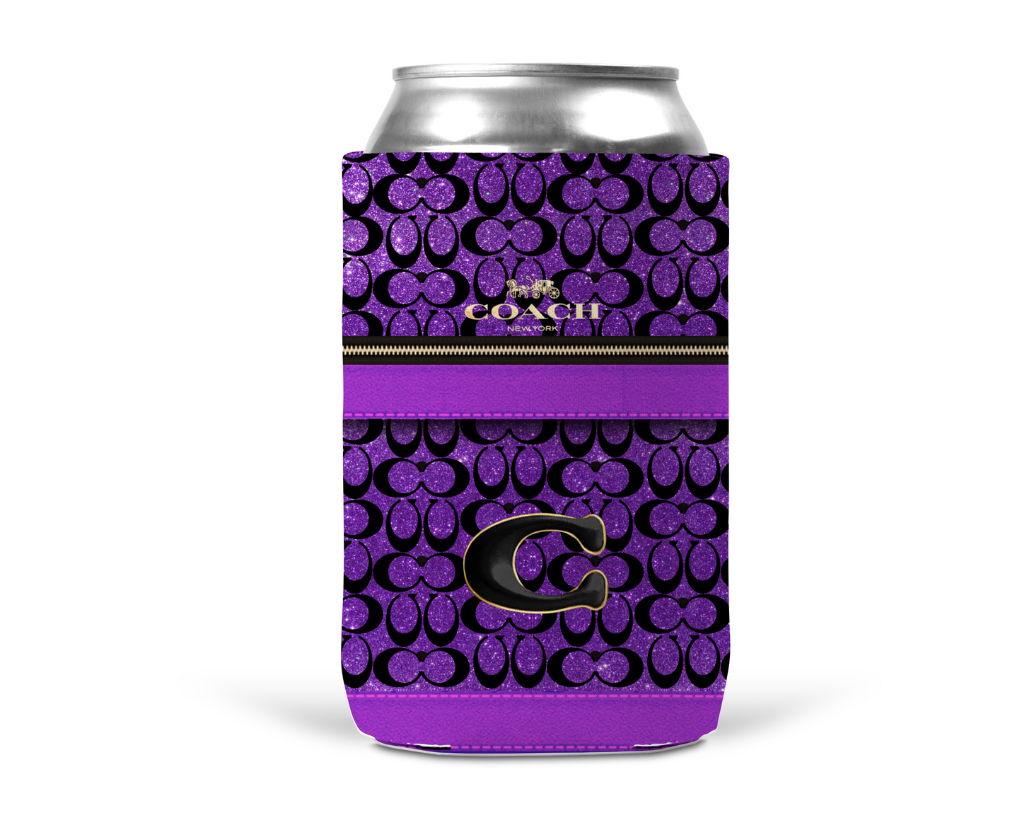 Coach Inspired Neoprene Can/Bottle Cooler (085)