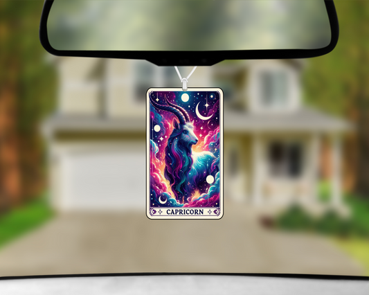 Capricorn Tarot Card Car Air Freshener