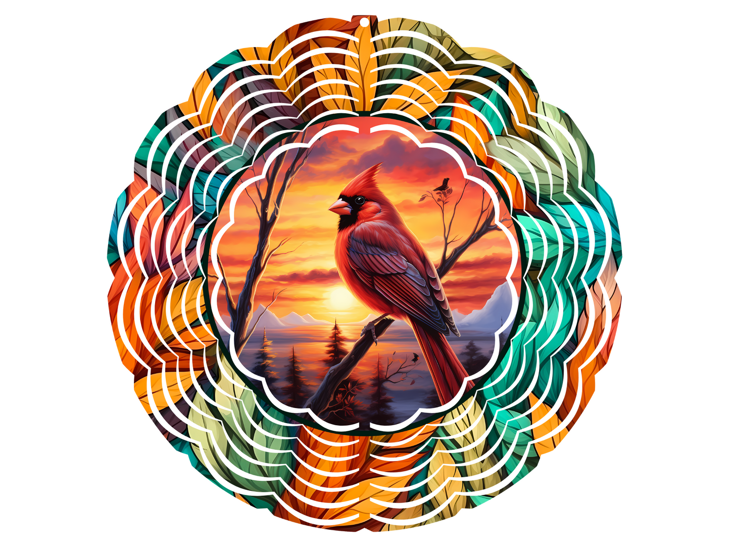 Cardinal 2 Wind Spinner