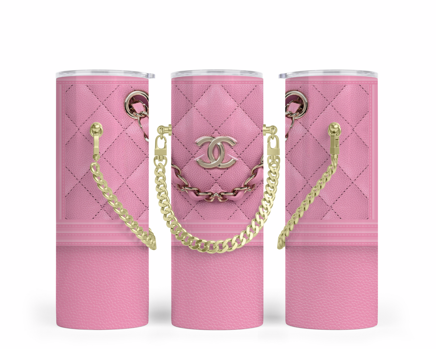 Chanel Handbag Inspired Chain Tumbler (001)