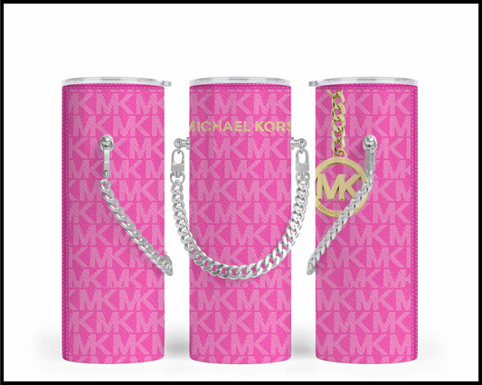Designer Handbag Inspired Chain Tumbler (001)
