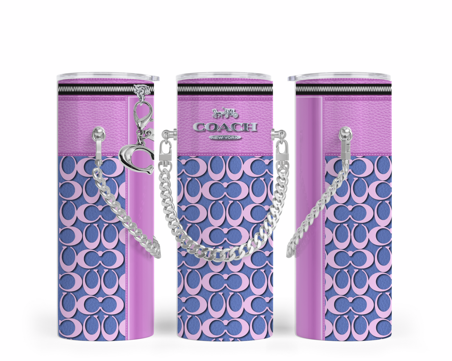 Coach Handbag Inspired Chain Tumbler (201)