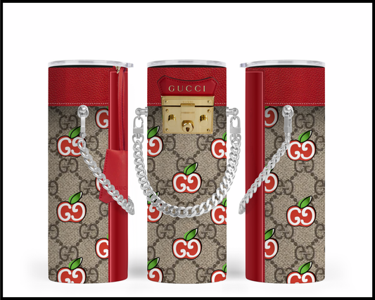 Designer Handbag Inspired Chain Tumbler (010)