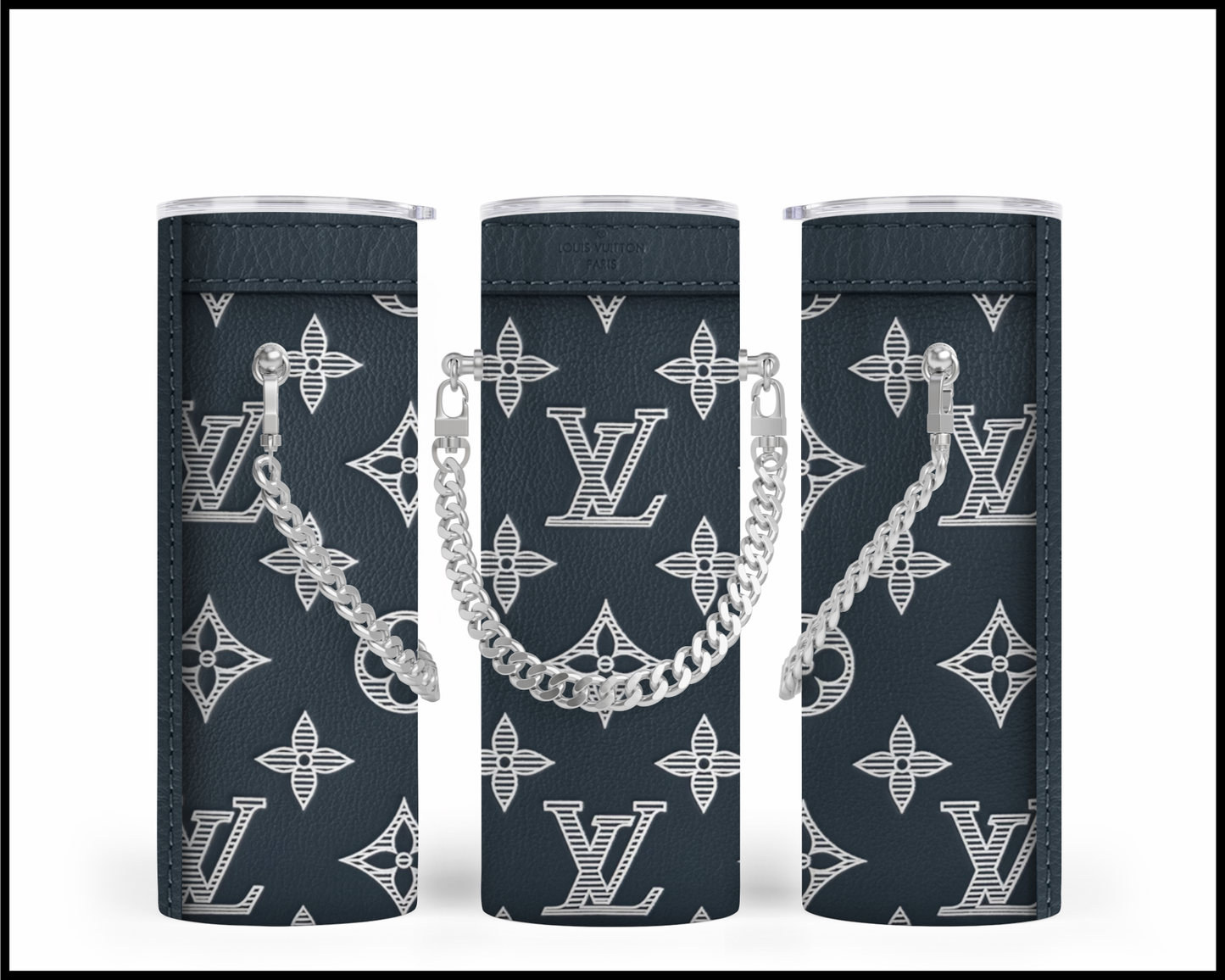 Designer Handbag Inspired Chain Tumbler (040)