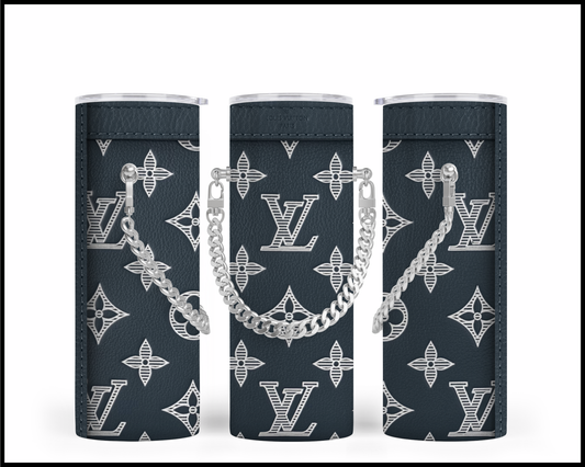 Designer Handbag Inspired Chain Tumbler (040)