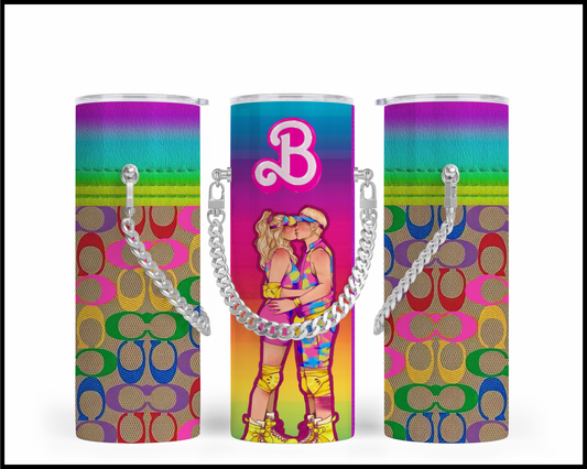 Designer Handbag Inspired Chain Tumbler (071)