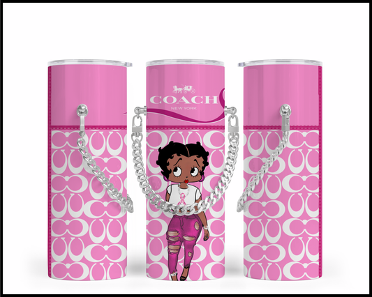 Designer Handbag Inspired Chain Tumbler (133)