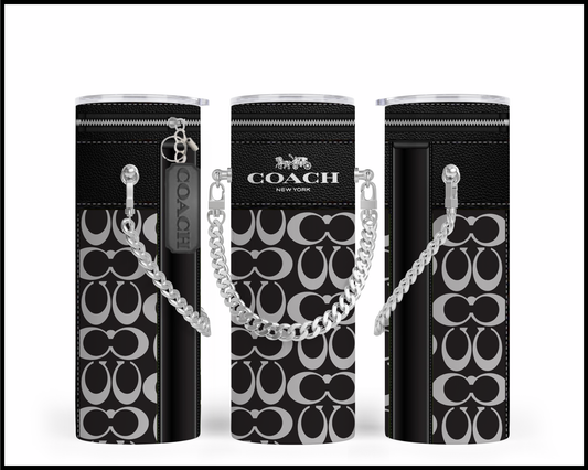 Designer Handbag Inspired Chain Tumbler (159)