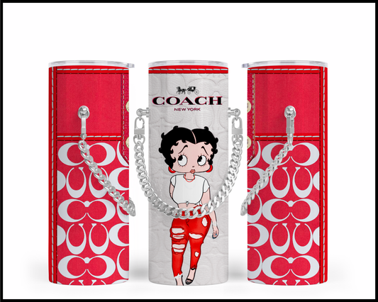 Designer Handbag Inspired Chain Tumbler (075)