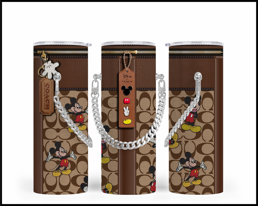 Designer Handbag Inspired Chain Tumbler (028)