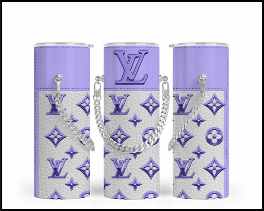 Designer Handbag Inspired Chain Tumbler (072)