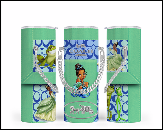 Designer Handbag Inspired Chain Tumbler (178)