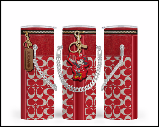 Designer Handbag Inspired Chain Tumbler (029)