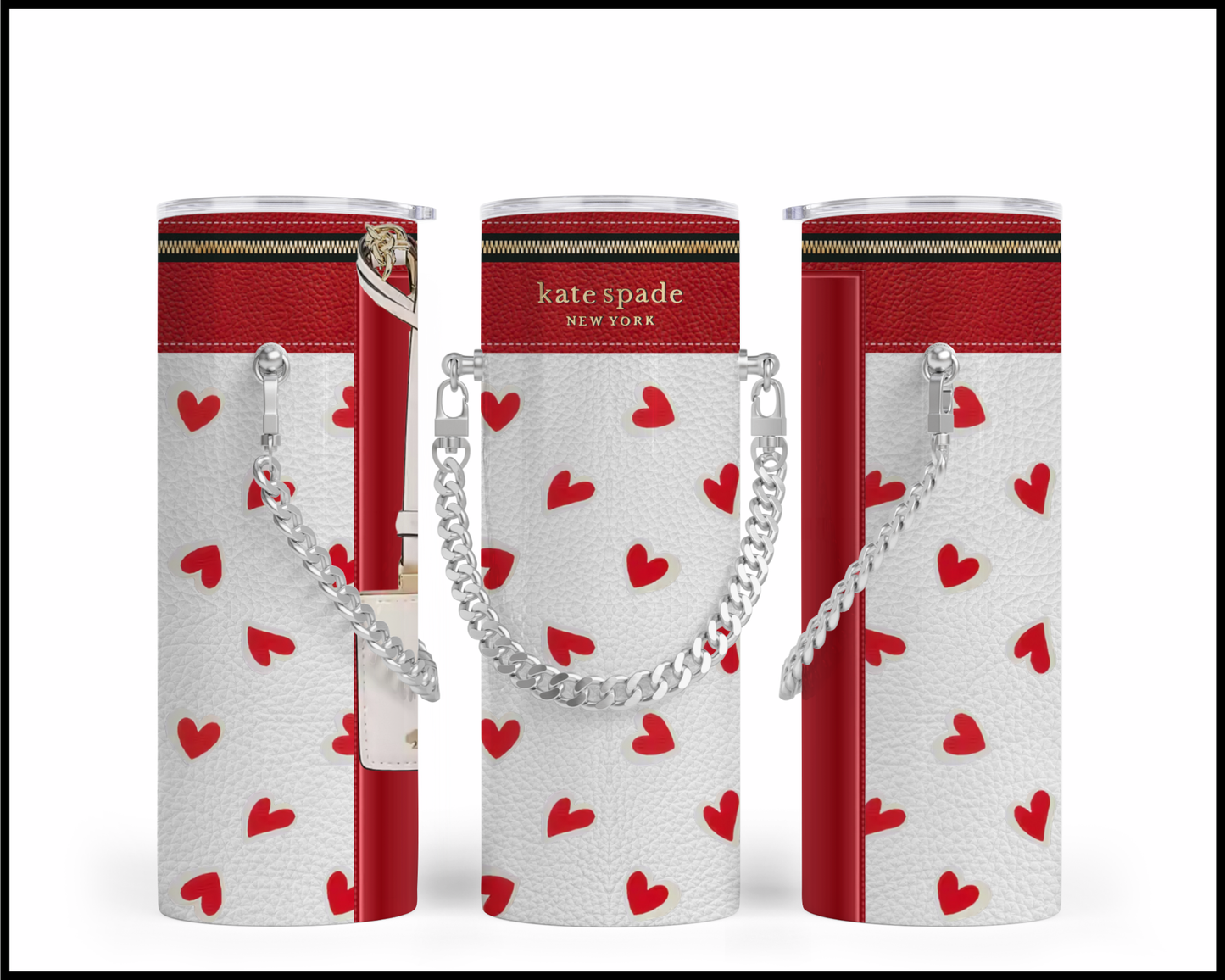 Designer Handbag Inspired Chain Tumbler (015)
