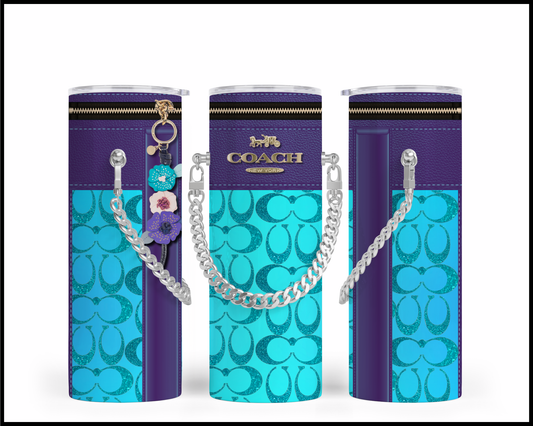 Designer Handbag Inspired Chain Tumbler (160)