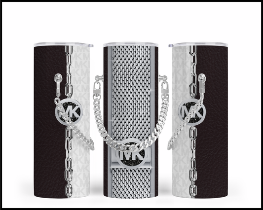 Designer Handbag Inspired Chain Tumbler (007)