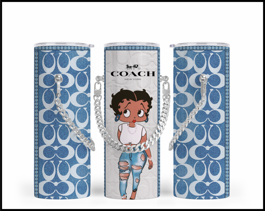 Designer Handbag Inspired Chain Tumbler (135)