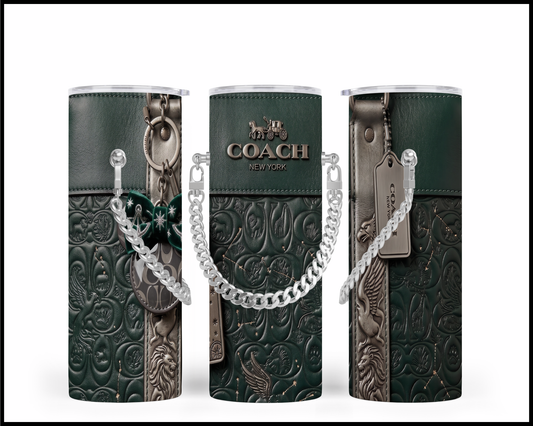 Designer Handbag Inspired Chain Tumbler (339)