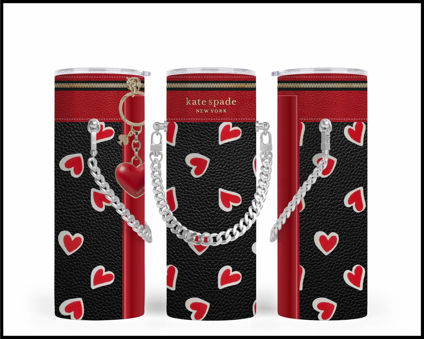Designer Handbag Inspired Chain Tumbler (016)