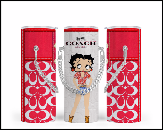 Designer Handbag Inspired Chain Tumbler (079)
