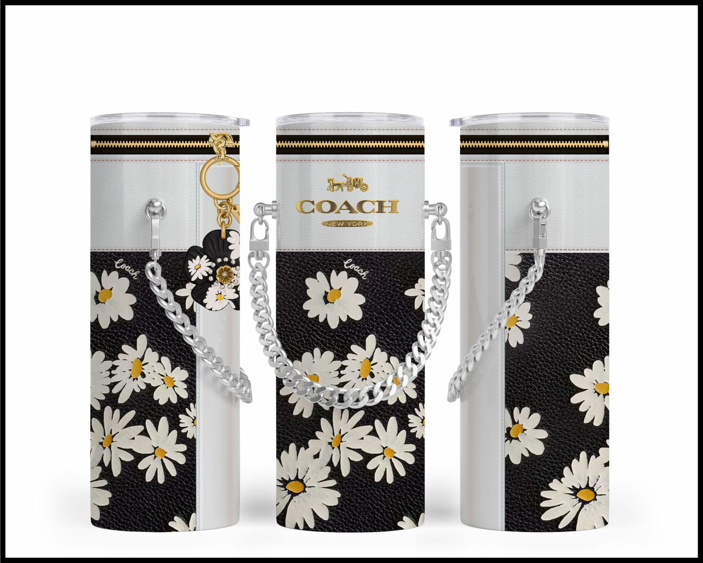 Designer Handbag Inspired Chain Tumbler (100)