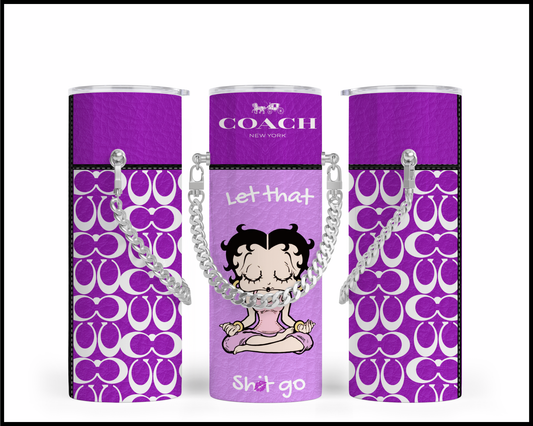 Designer Handbag Inspired Chain Tumbler (137)