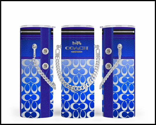 Designer Handbag Inspired Chain Tumbler (139)
