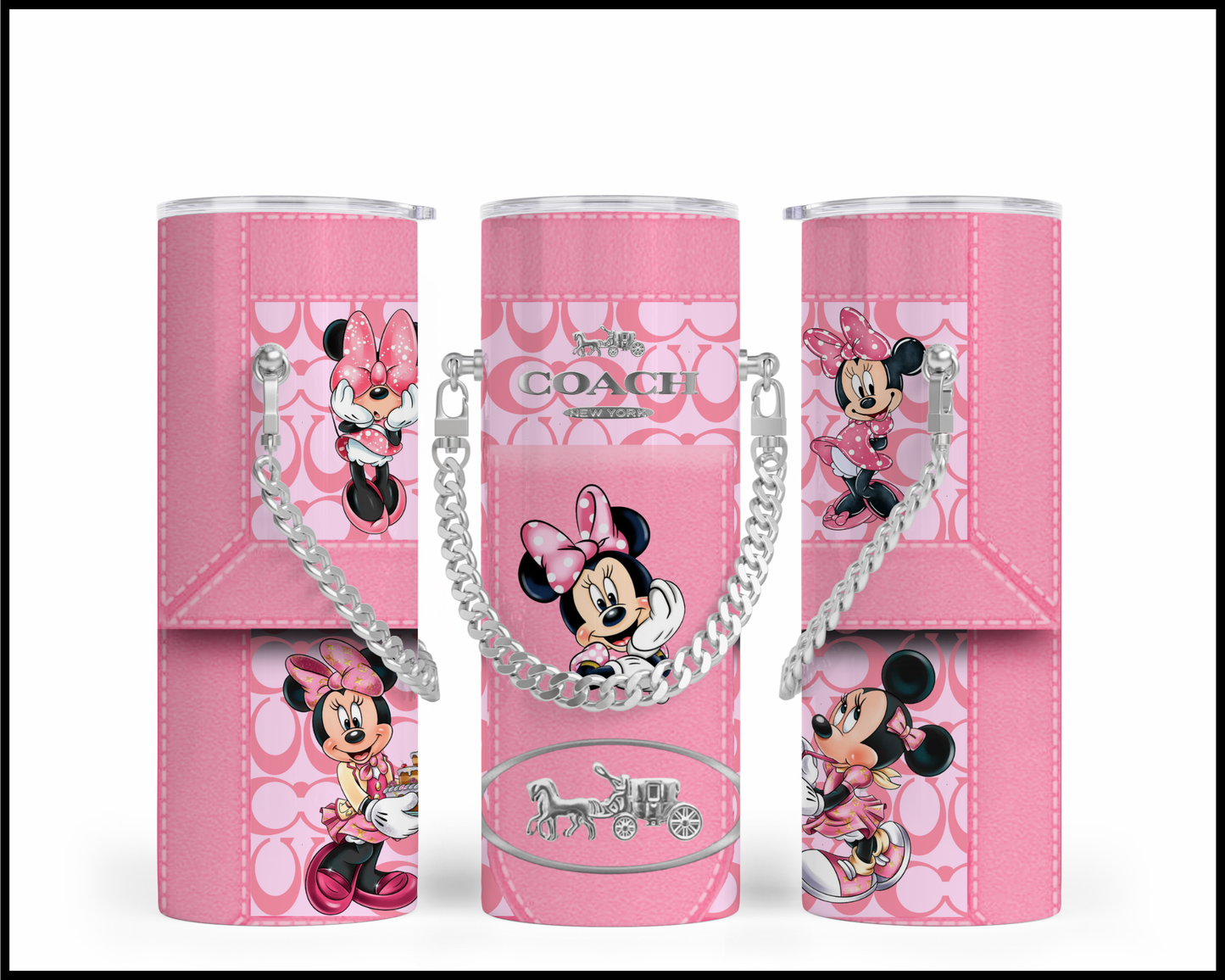 Designer Handbag Inspired Chain Tumbler (181)