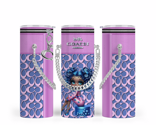 Coach Handbag Inspired Chain Tumbler (200)