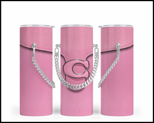 Designer Handbag Inspired Chain Tumbler (186)