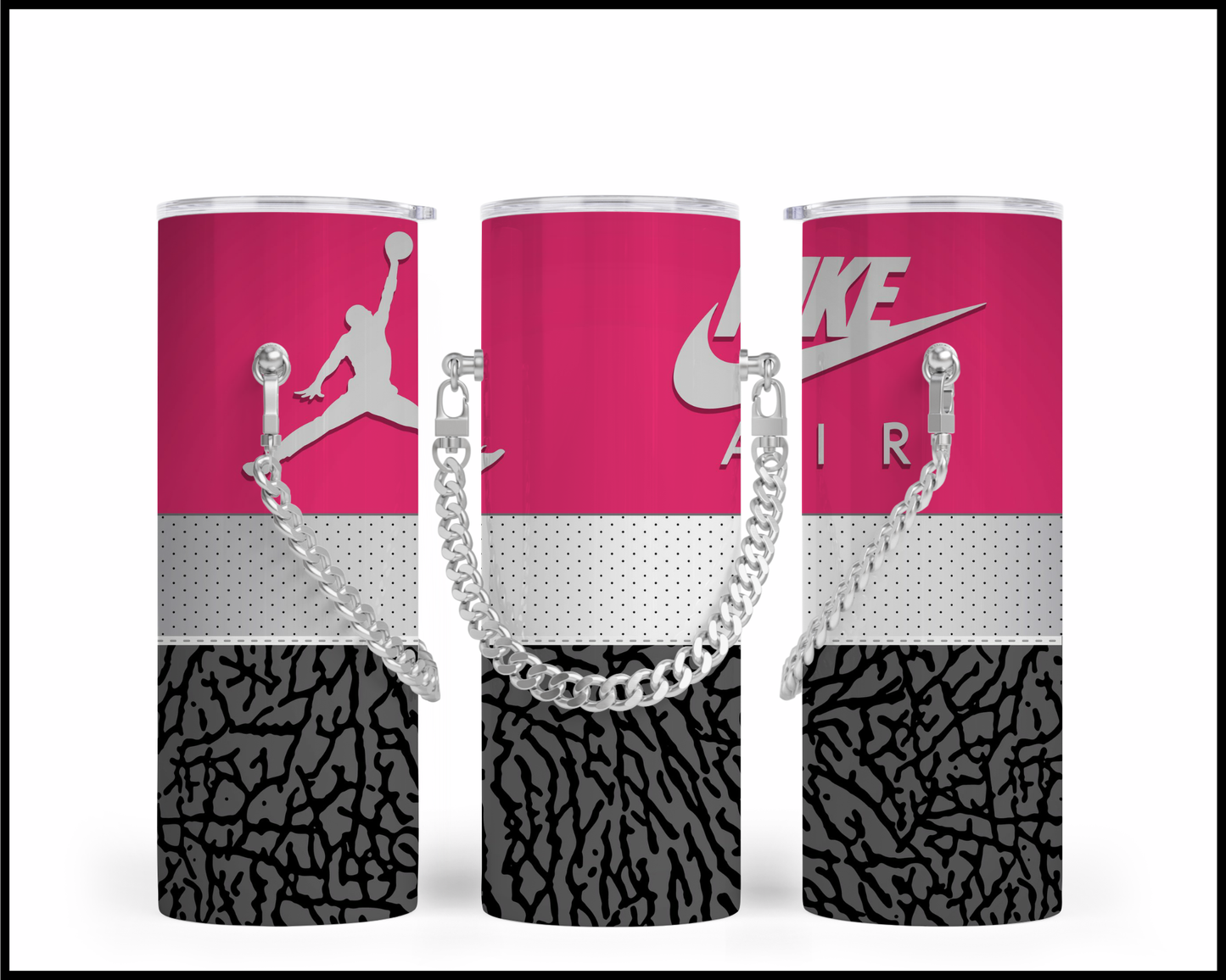 Designer Handbag Inspired Chain Tumbler (001)