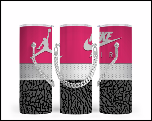Designer Handbag Inspired Chain Tumbler (001)