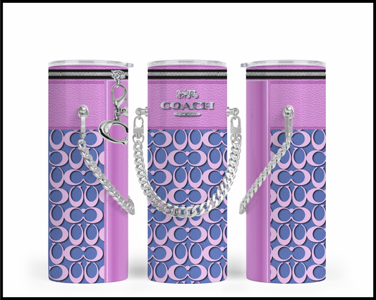 Designer Handbag Inspired Chain Tumbler (201)