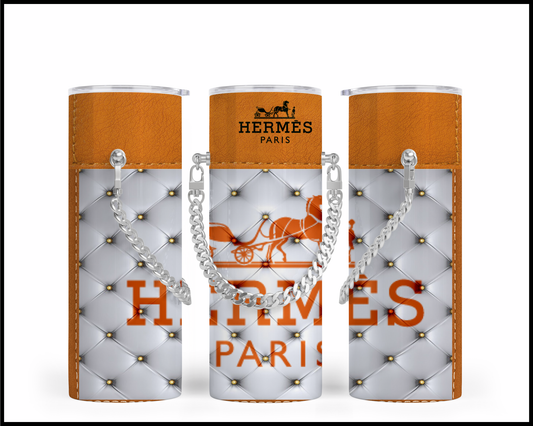 Designer Handbag Inspired Chain Tumbler (013)