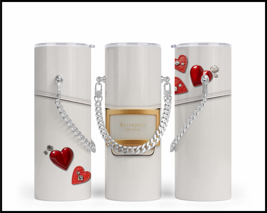 Designer Handbag Inspired Chain Tumbler (001)