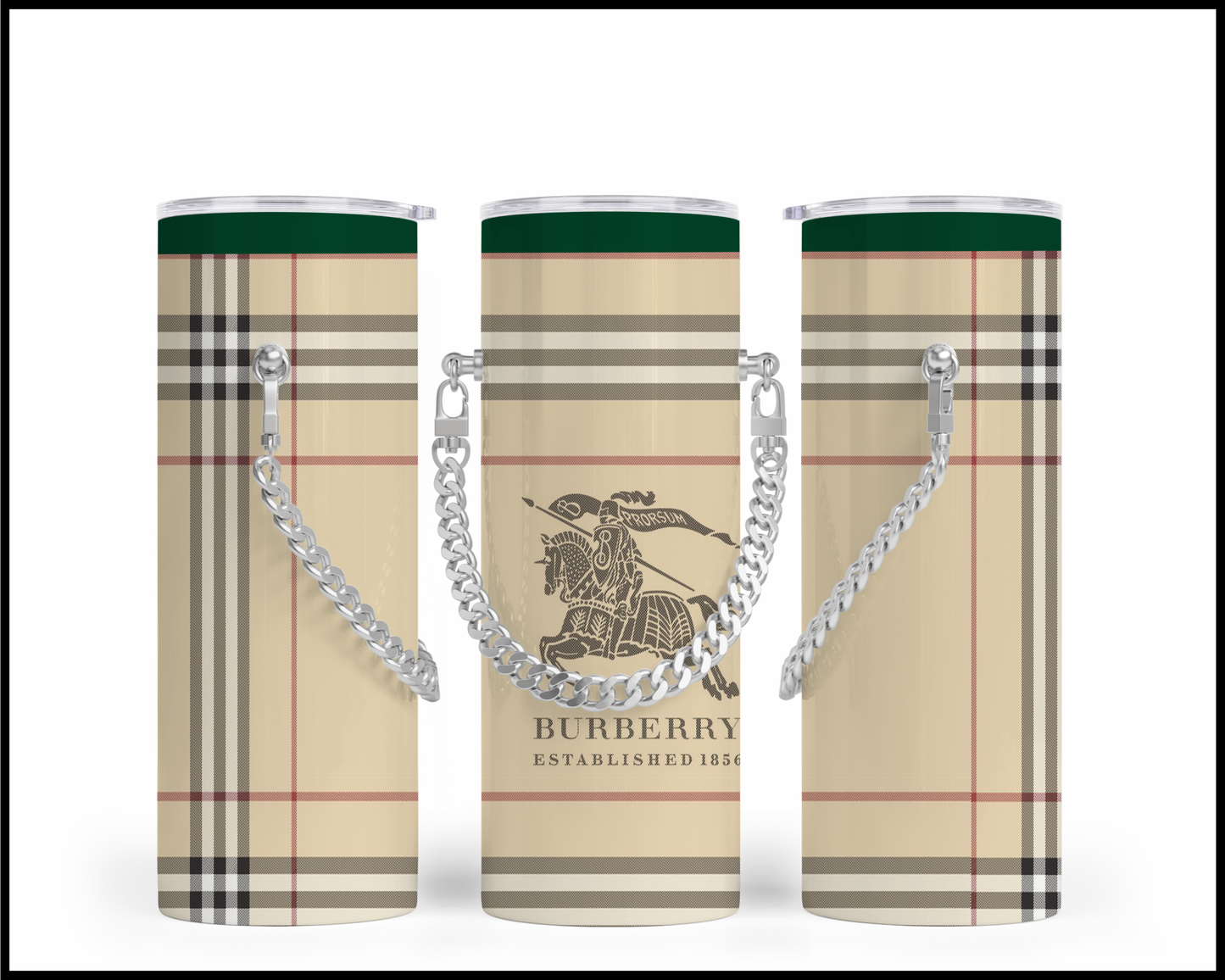 Designer Handbag Inspired Chain Tumbler (001)