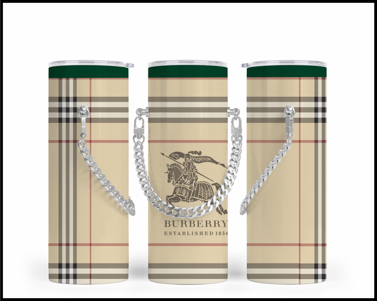 Designer Handbag Inspired Chain Tumbler (001)