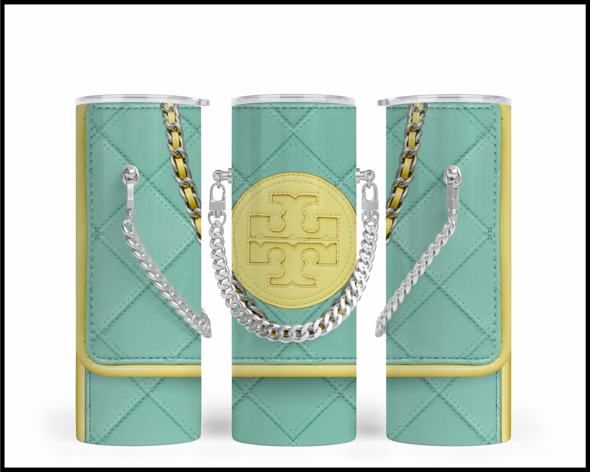 Designer Handbag Inspired Chain Tumbler (002)