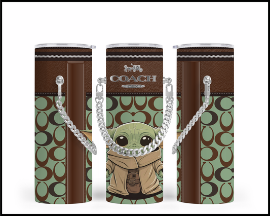 Designer Handbag Inspired Chain Tumbler (142)