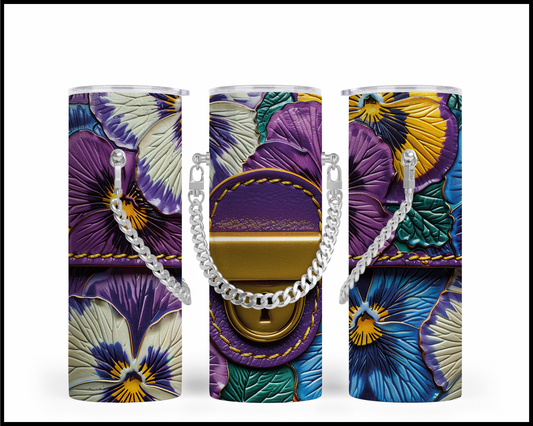 Designer Handbag Inspired Chain Tumbler (044)