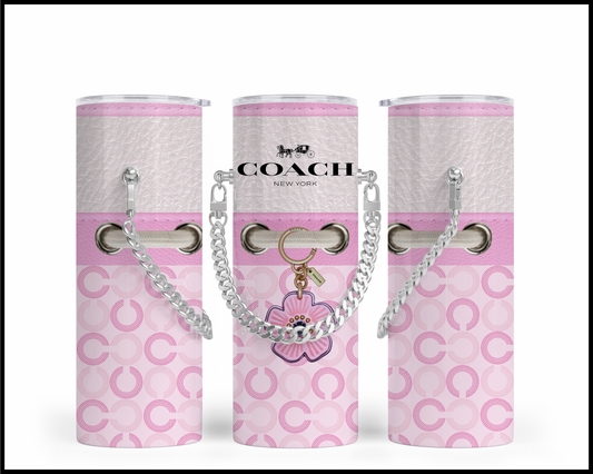 Designer Handbag Inspired Chain Tumbler (141)