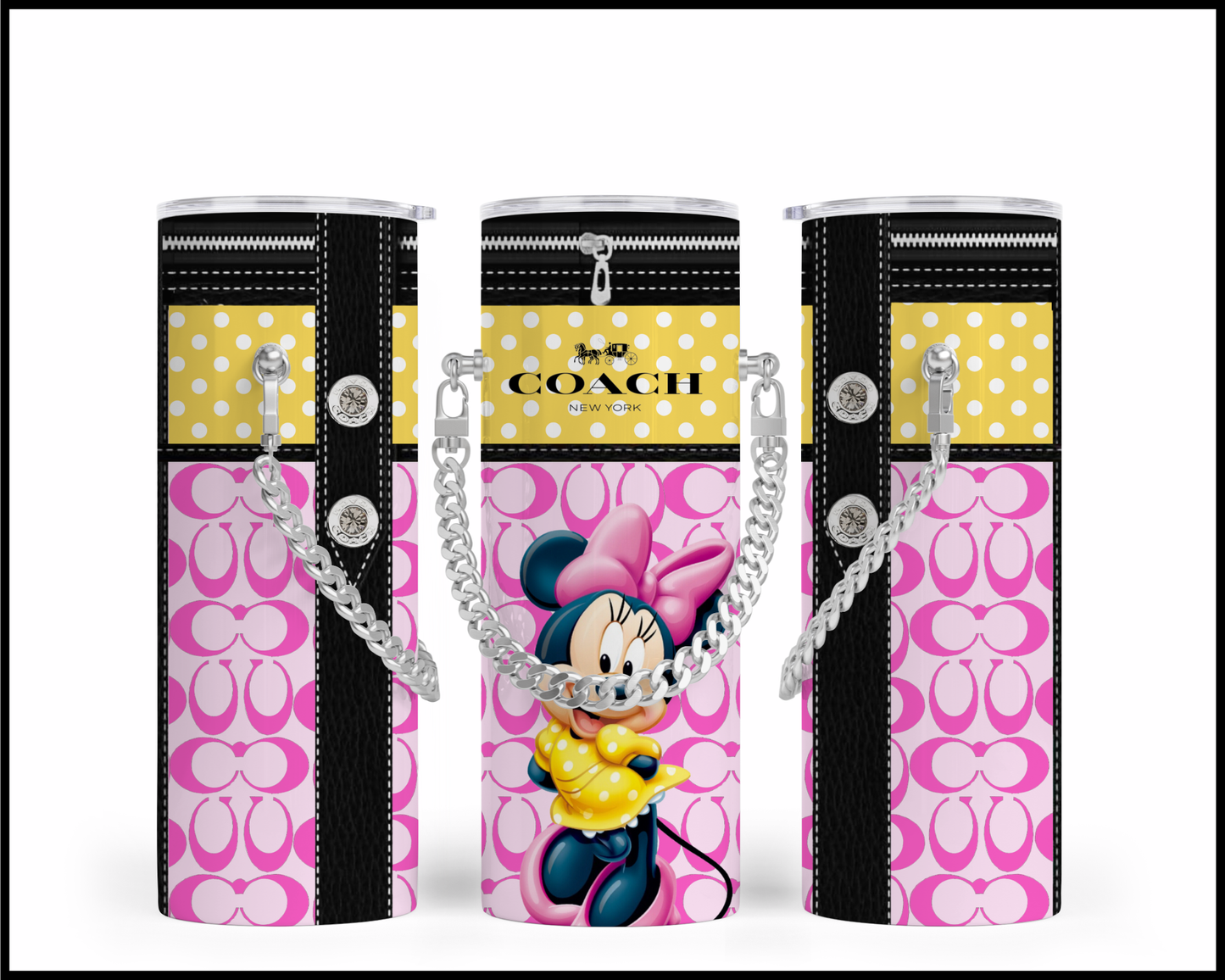 Designer Handbag Inspired Chain Tumbler (144)