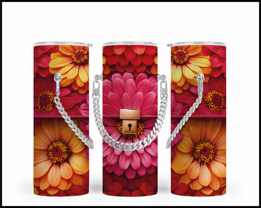 Designer Handbag Inspired Chain Tumbler (083)
