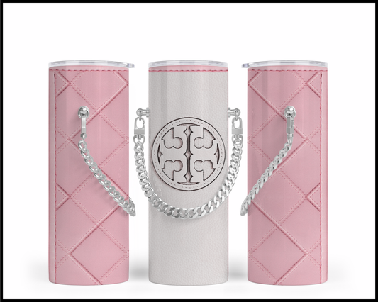 Designer Handbag Inspired Chain Tumbler (003)
