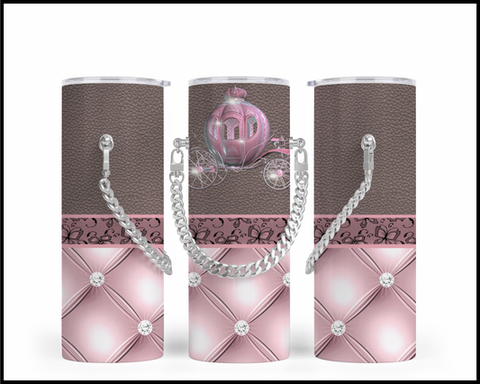 Designer Handbag Inspired Chain Tumbler (004)