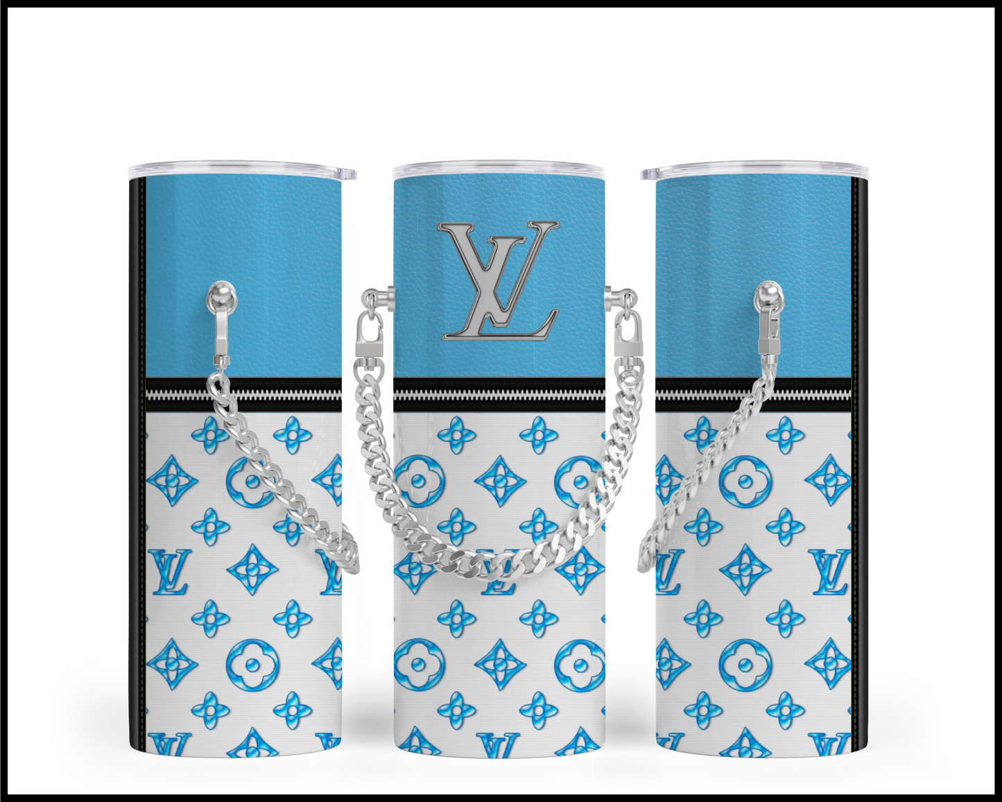 Designer Handbag Inspired Chain Tumbler (030)