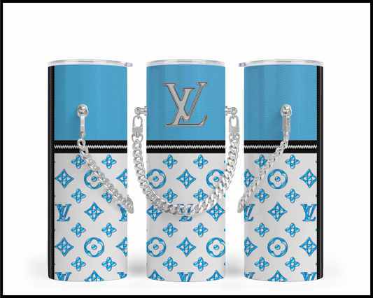 Designer Handbag Inspired Chain Tumbler (030)