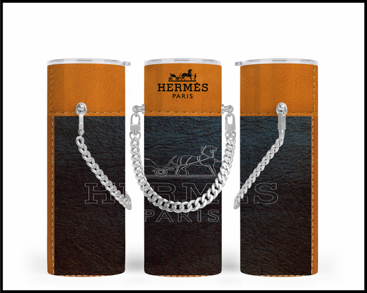 Designer Handbag Inspired Chain Tumbler (014)