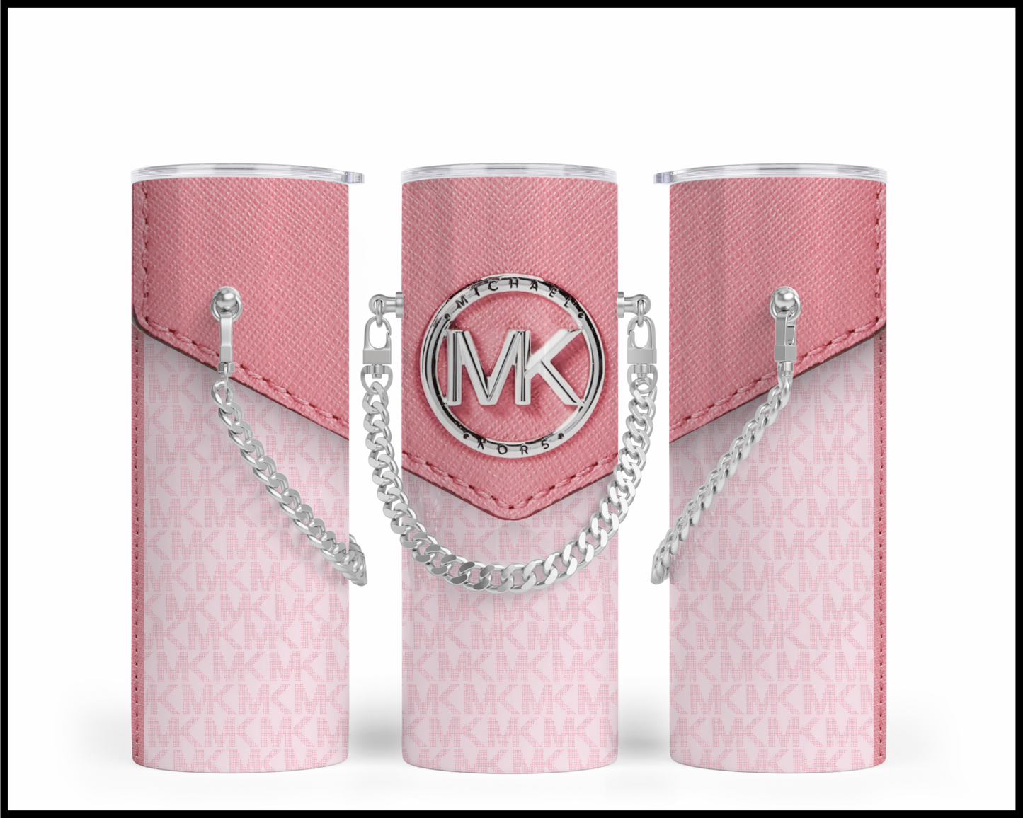 Designer Handbag Inspired Chain Tumbler (003)