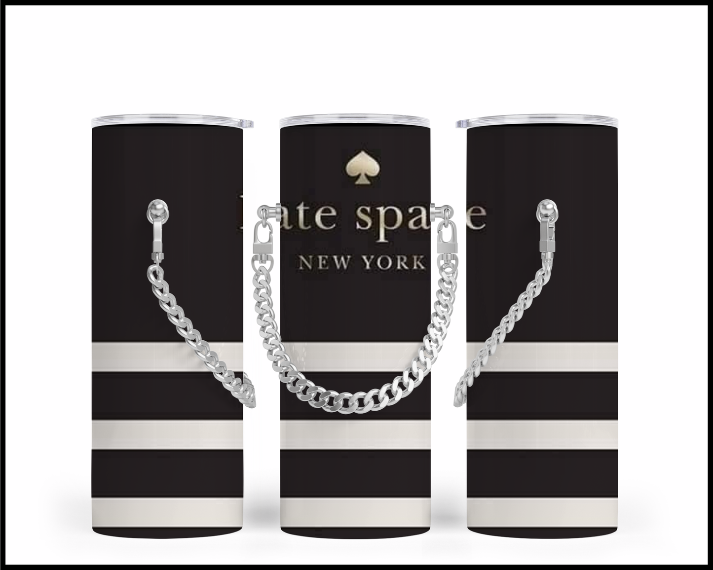 Designer Handbag Inspired Chain Tumbler (020)